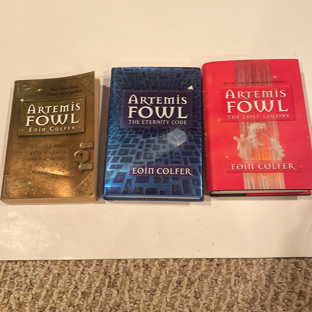 Lot of 3 “Artemis Fowl” Novels